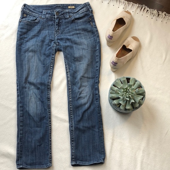 Silver Jeans Blue Suki Straight Leg Jeans Size 29 - Picture 2 of 13